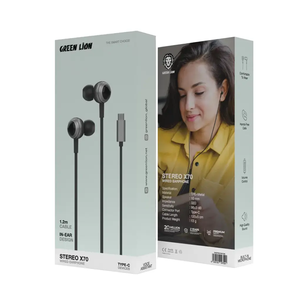 هندزفری سیمی Stereo X70 گرین لاین